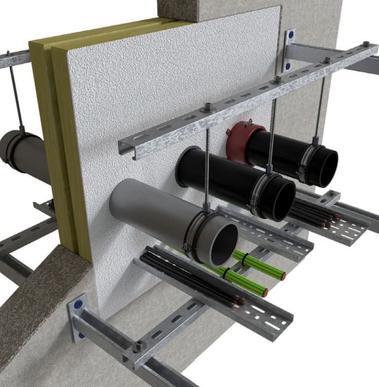 Doorvoeringen technische illustratie